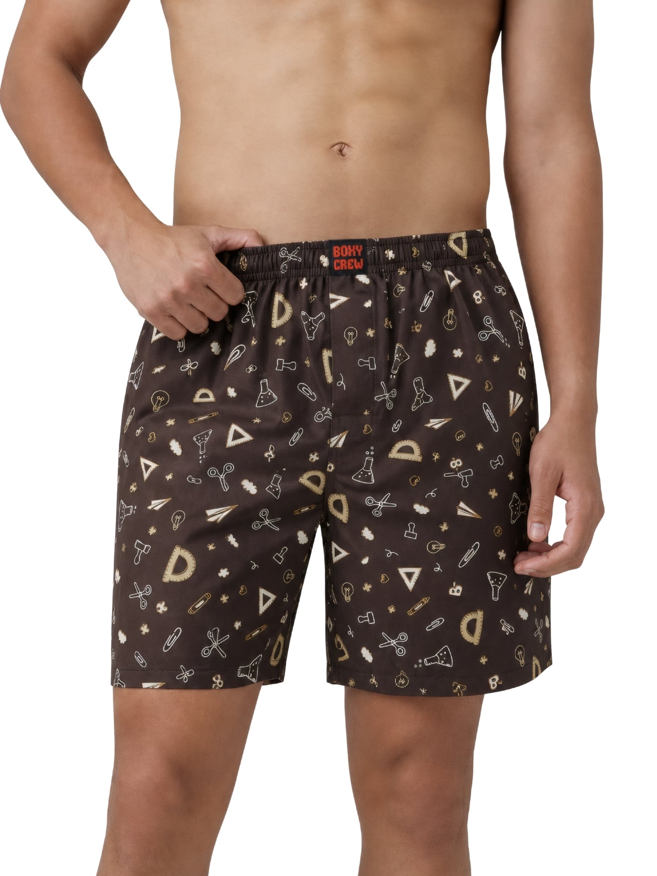 Boxy Crew Men's 100% Cotton No-Mark Boxer Shorts – BC-MBX044 – product image 7