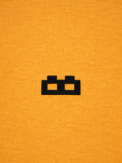 Boxy Crew Men's 100% Cotton Regular Fit Solid Round Neck T-Shirt | Double Bio-Washed | Half Sleeve Casual Plain Tee | 180 GSM Breathable Soft Touch Everyday Wear | Mustard | Made in India – product image 6