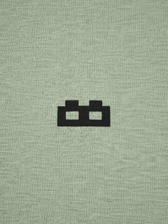 Boxy Crew Men's 100% Cotton Regular Fit Solid Round Neck T-Shirt | Double Bio-Washed | Half Sleeve Casual Plain Tee | 180 GSM Breathable Soft Touch Everyday Wear | Pista Green | Made in India – product image 6