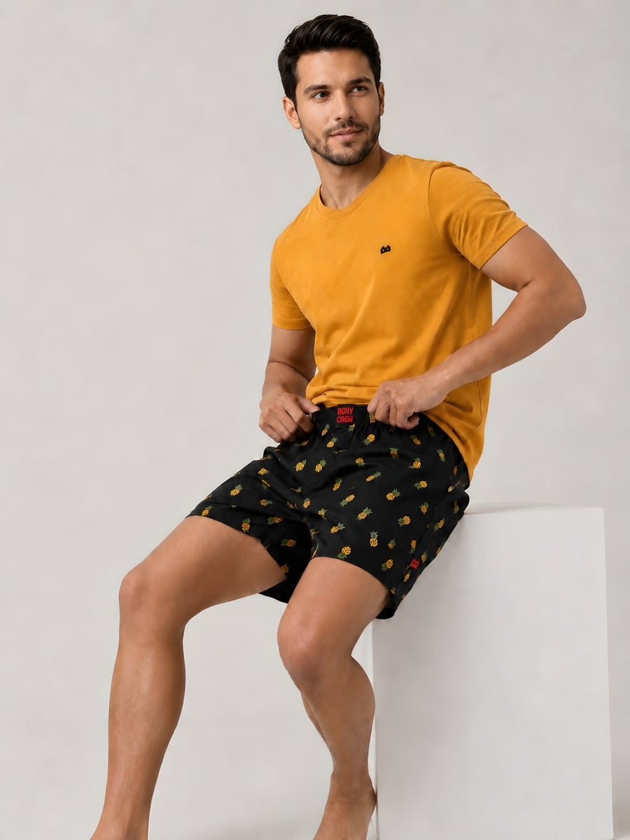 Boxy Crew Men's 100% Cotton No-Mark Boxer Shorts – BC-MBX004