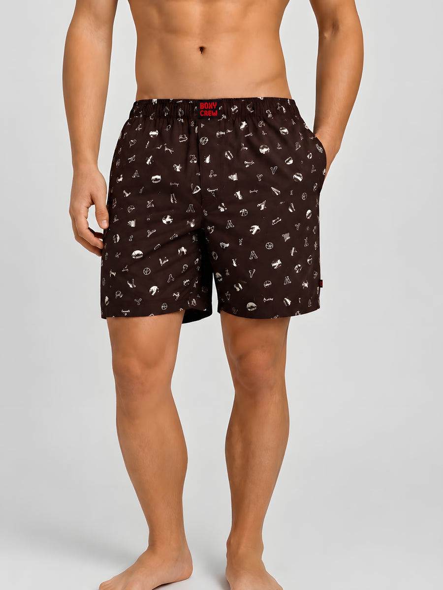 Boxy Crew Men's 100% Cotton No-Mark Boxer Shorts – BC-MBX005