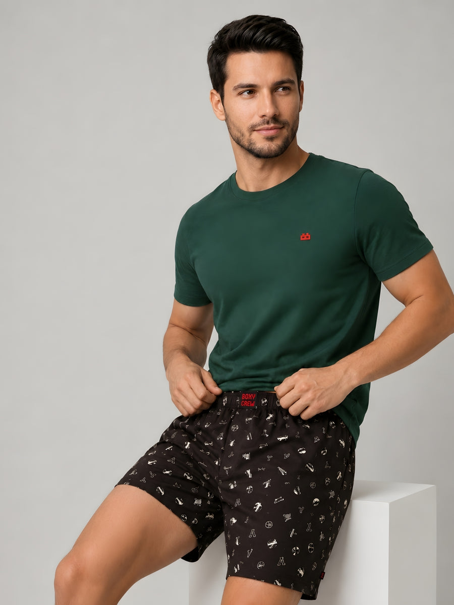 Boxy Crew Men's 100% Cotton No-Mark Boxer Shorts – BC-MBX005