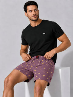 Pack of 2 Printed Pure Cotton No Marks Boxers