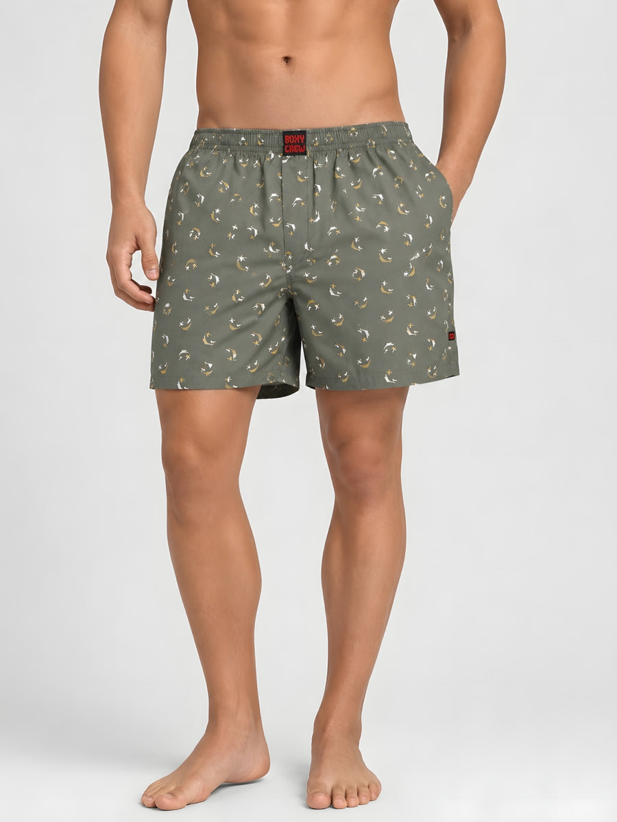 Boxy Crew Men's 100% Cotton No-Mark Boxer Shorts – BC-MBX008