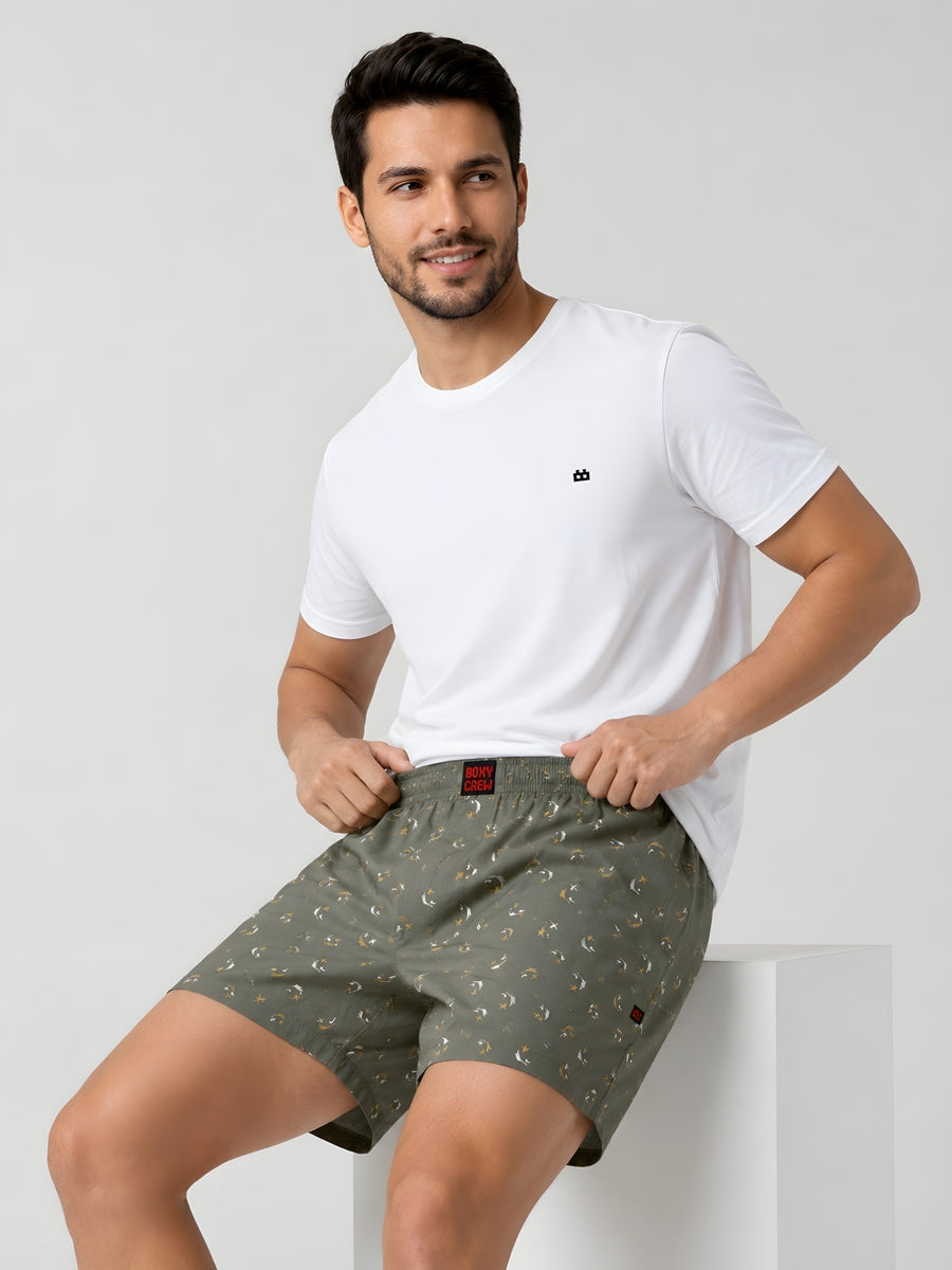 Boxy Crew Men's 100% Cotton No-Mark Boxer Shorts – BC-MBX008