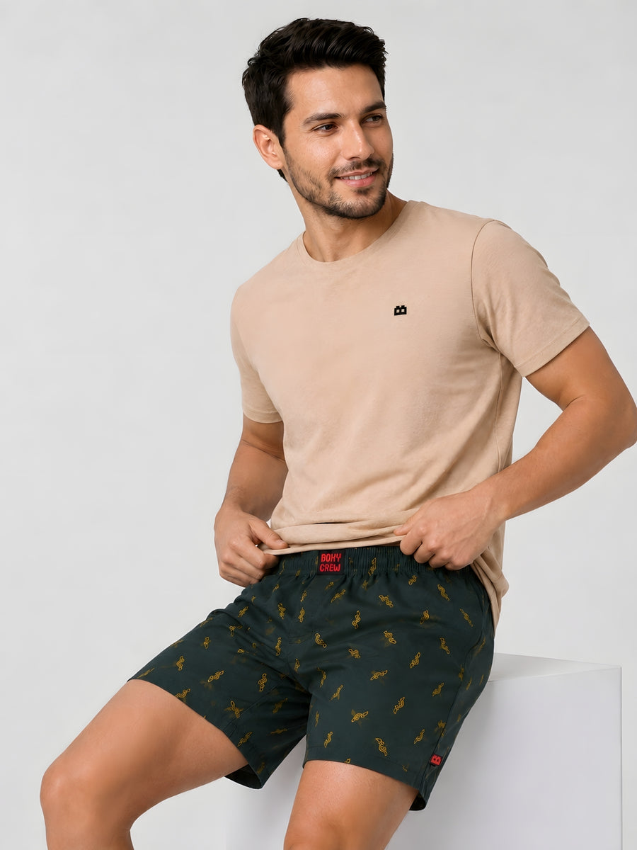 Boxy Crew Men's 100% Cotton No-Mark Boxer Shorts – BC-MBX010