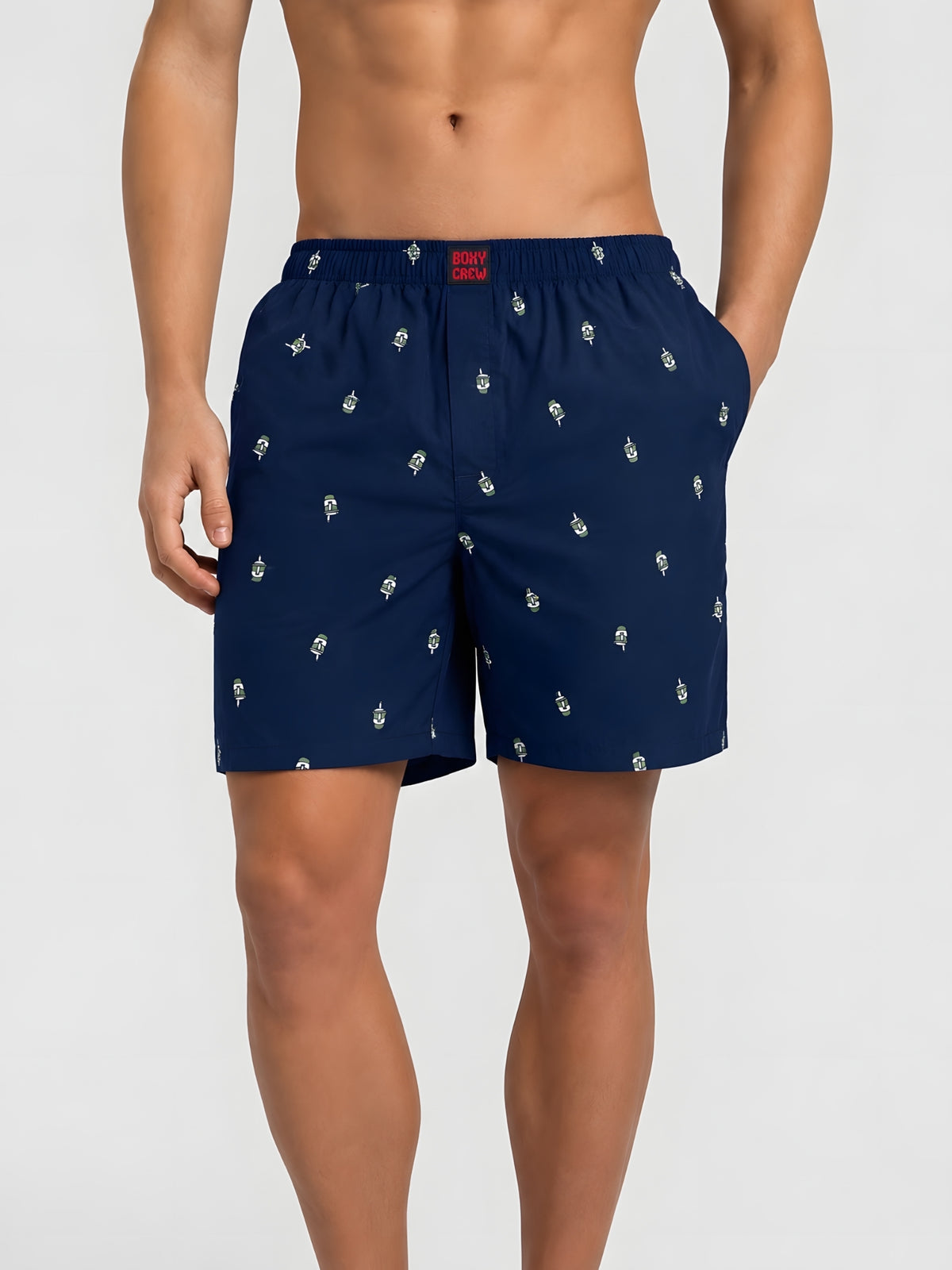Boxy Crew Men's 100% Cotton No-Mark Boxer Shorts – BC-MBX011