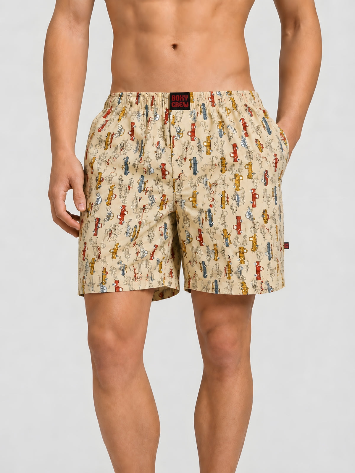 Boxy Crew Men's 100% Cotton No-Mark Boxer Shorts – BC-MBX013