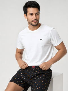 Boxy Crew Men Printed 100% Cotton Boxer Shorts with Dual Pockets - Black – product image 5