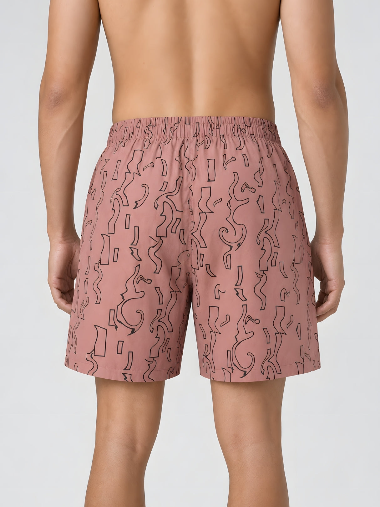 Boxy Crew Men Printed 100% Cotton Boxer Shorts with Dual Pockets - Brick – product image 4