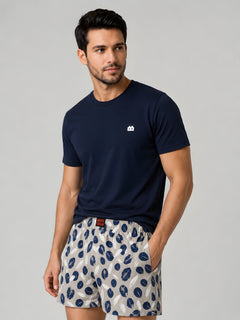 Boxy Crew Men Printed 100% Cotton Boxer Shorts with Dual Pockets - Cream – product image 6