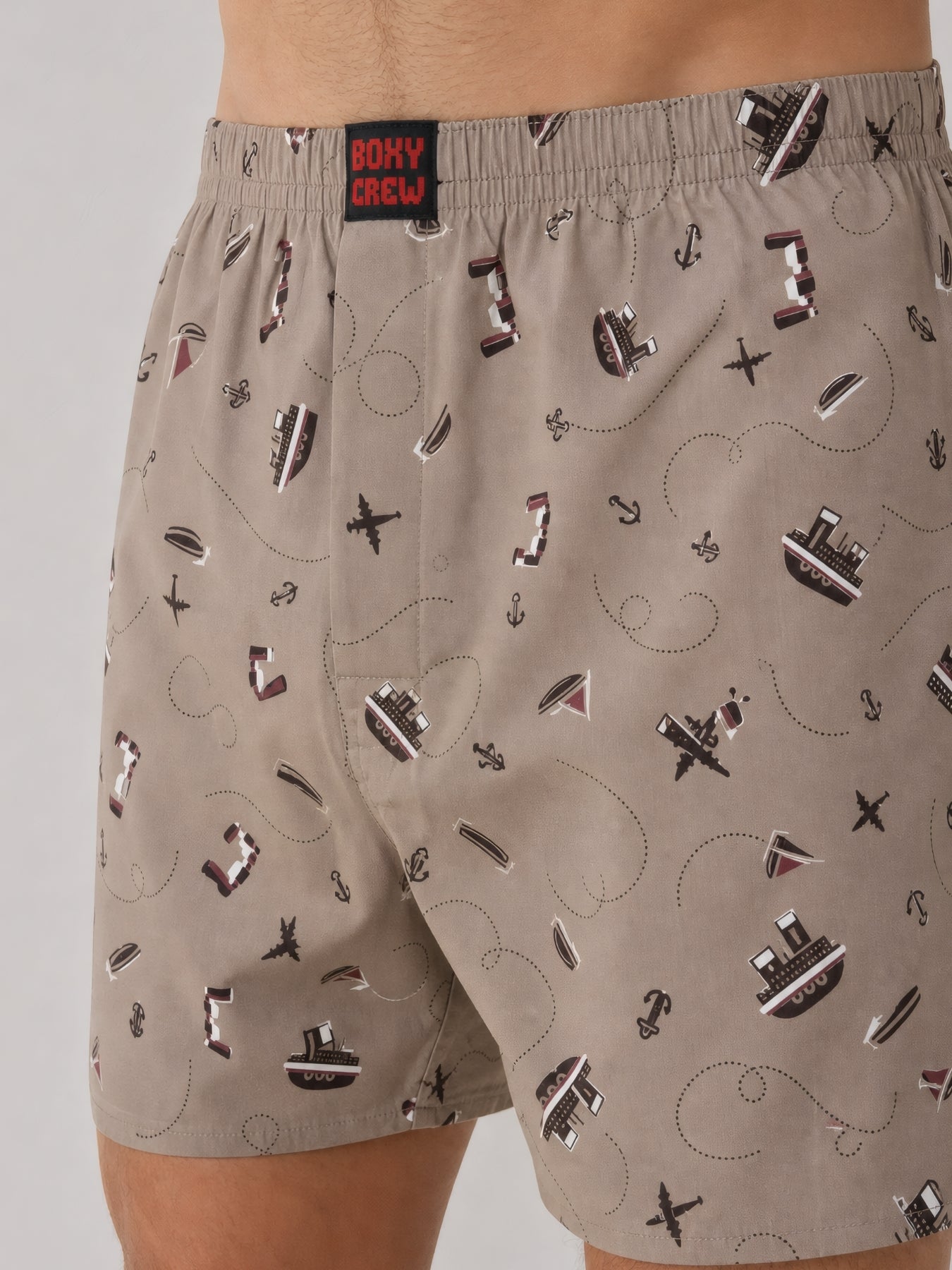 Boxy Crew Men's 100% Cotton No-Mark Boxer Shorts – BC-MBX034 – product image 5