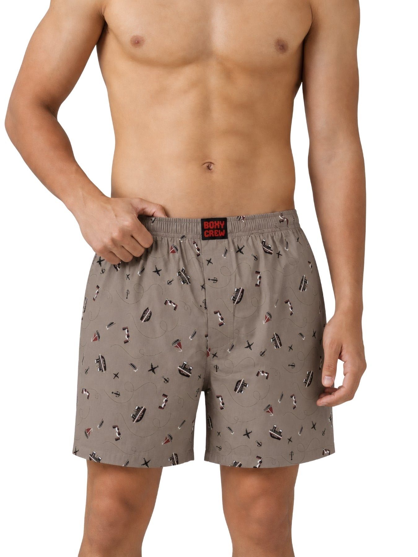 Boxy Crew Men's 100% Cotton No-Mark Boxer Shorts – BC-MBX034 – product image 7