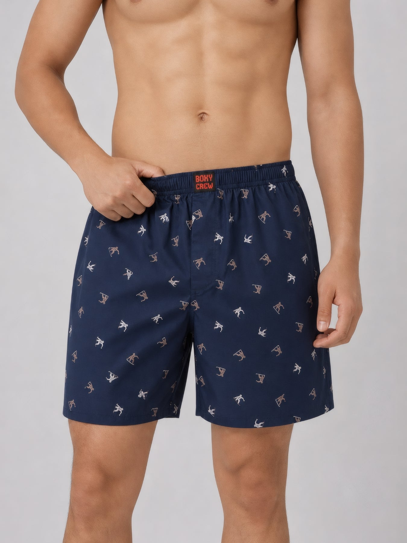 Boxy Crew Men's 100% Cotton No-Mark Boxer Shorts – BC-MBX035 – product image 1