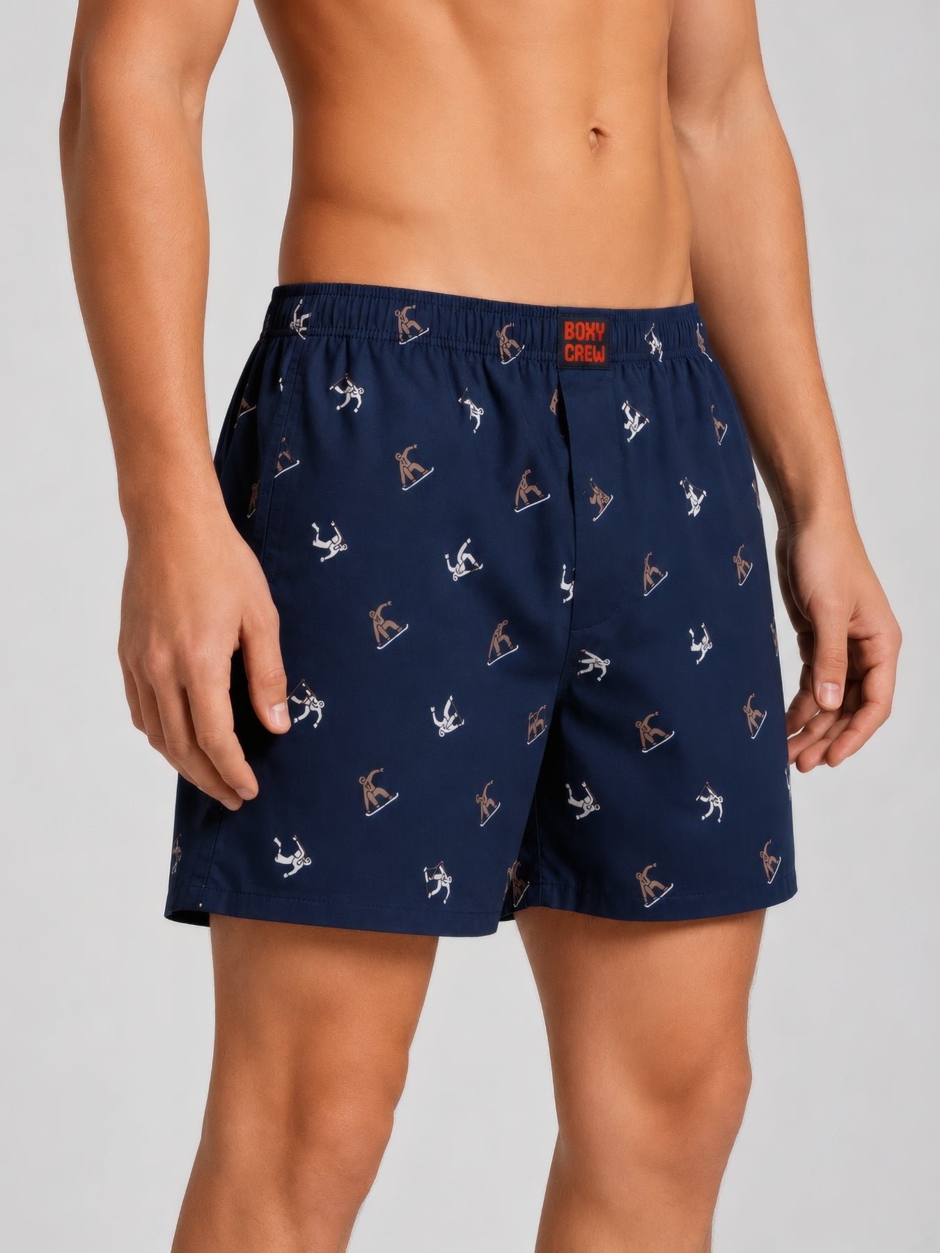 Boxy Crew Men's 100% Cotton No-Mark Boxer Shorts – BC-MBX035 – product image 2