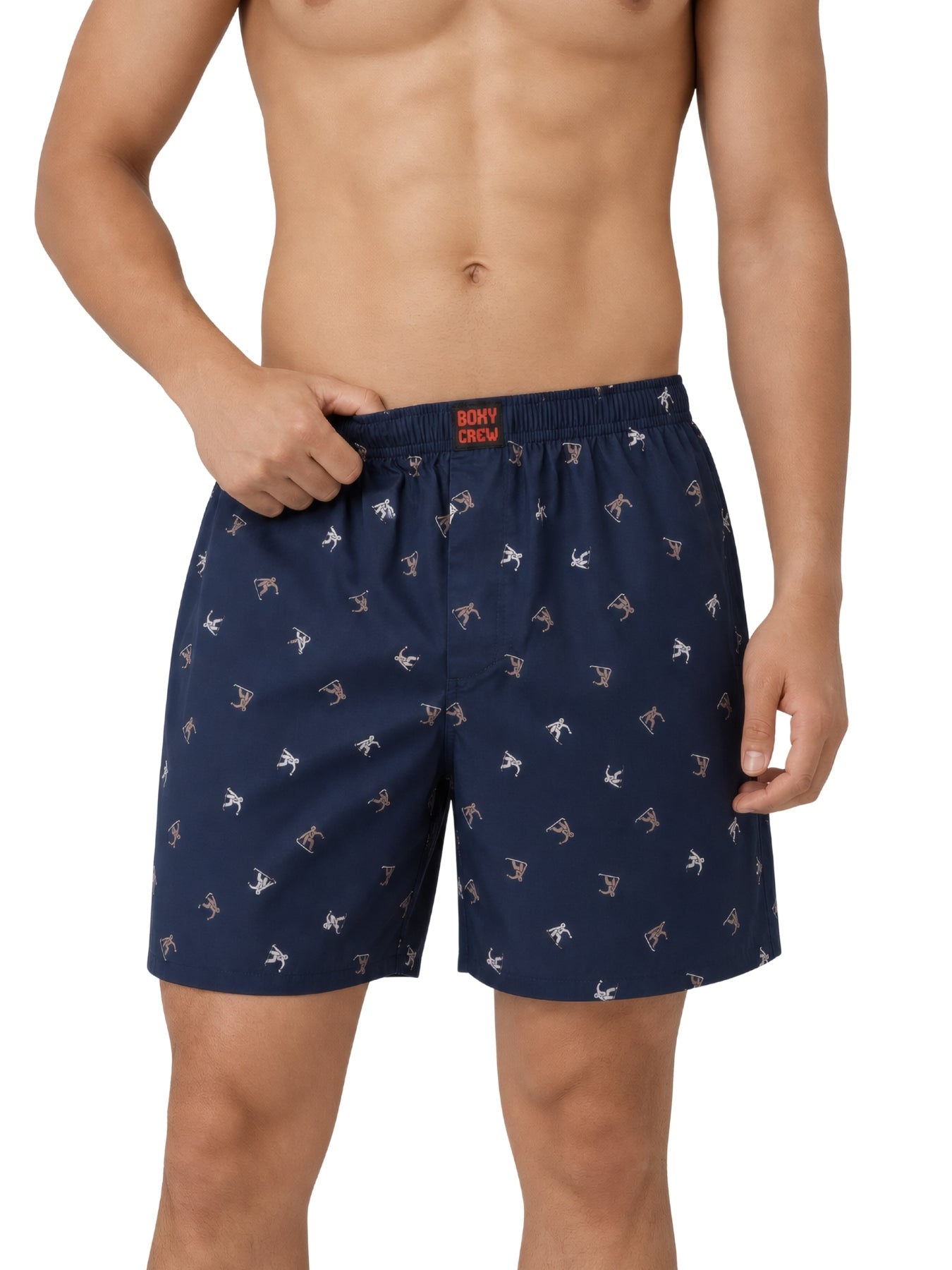 Boxy Crew Men's 100% Cotton No-Mark Boxer Shorts – BC-MBX035 – product image 7