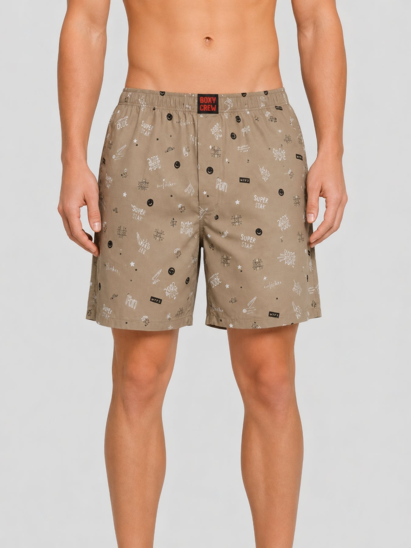 Boxy Crew Men's 100% Cotton No-Mark Boxer Shorts – BC-MBX036 – product image 1