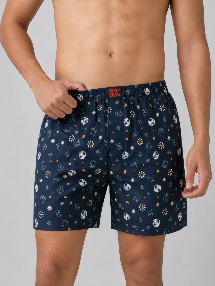 Boxy Crew Men's 100% Cotton No-Mark Boxer Shorts – BC-MBX037 – product image 1