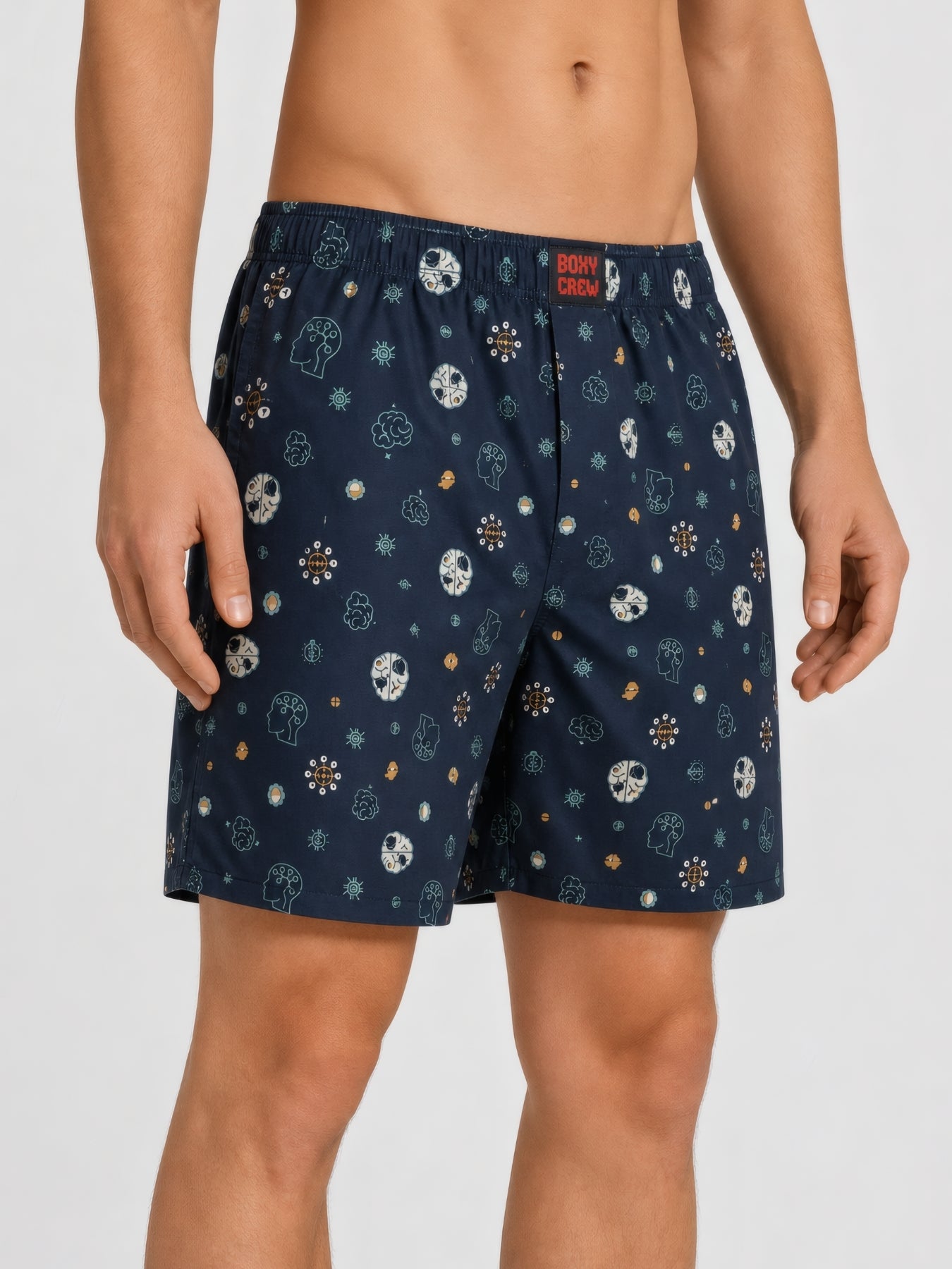 Boxy Crew Men's 100% Cotton No-Mark Boxer Shorts – BC-MBX037 – product image 2