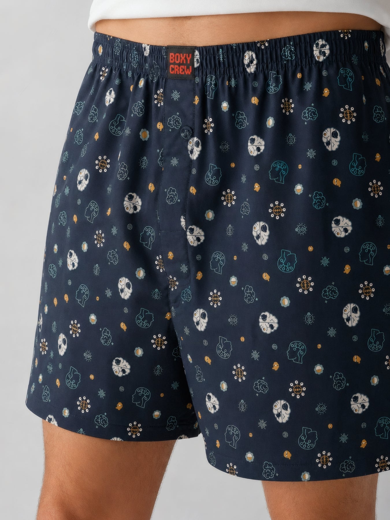 Boxy Crew Men's 100% Cotton No-Mark Boxer Shorts – BC-MBX037 – product image 5