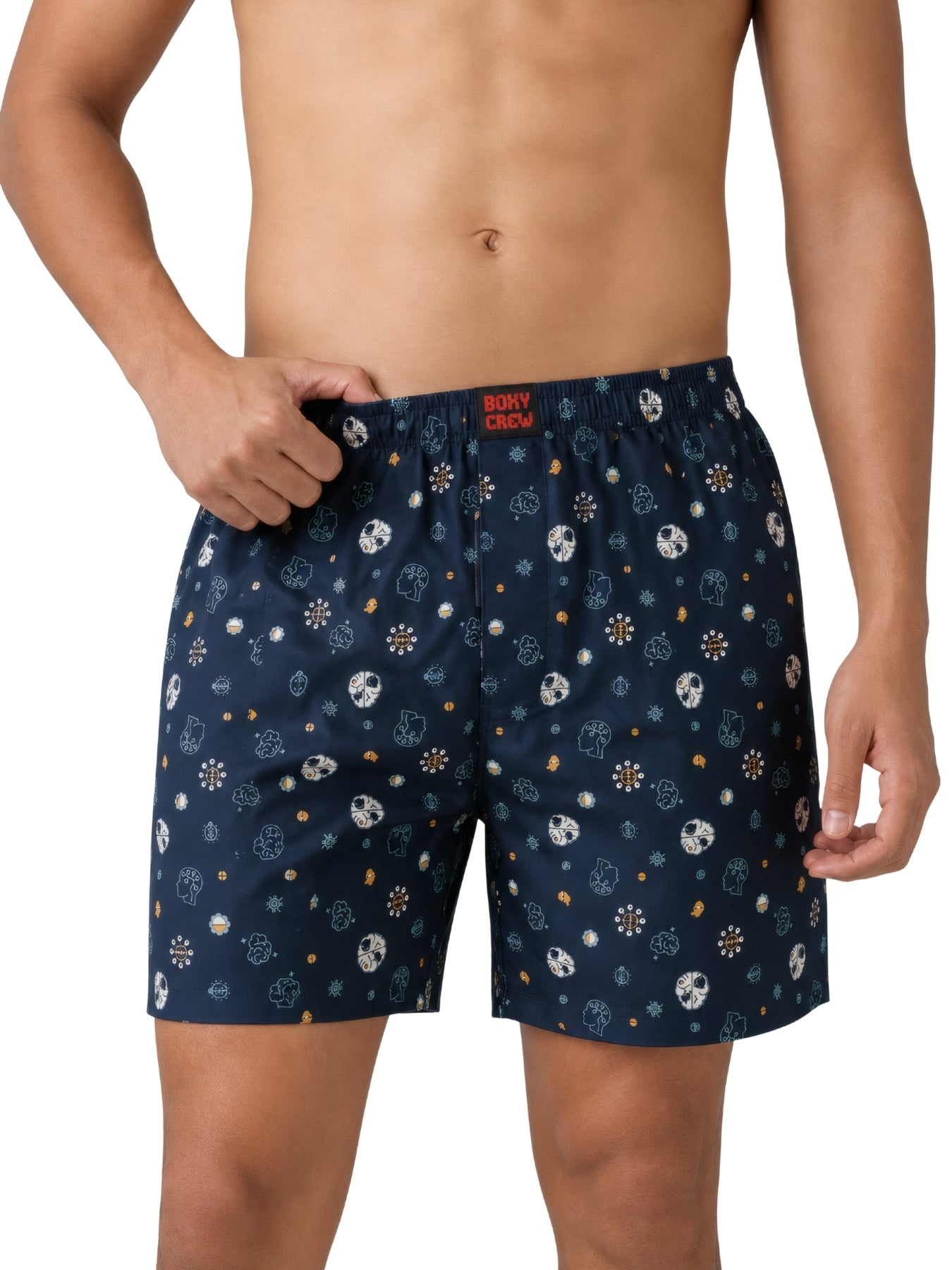 Boxy Crew Men's 100% Cotton No-Mark Boxer Shorts – BC-MBX037 – product image 7