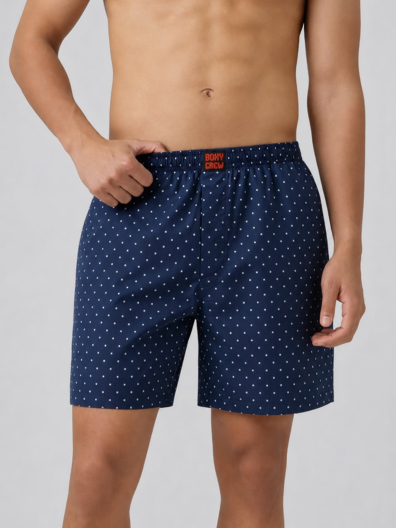 Boxy Crew Men's 100% Cotton No-Mark Boxer Shorts – BC-MBX040 – product image 1