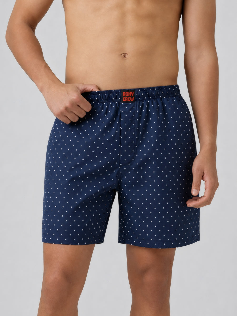 Boxy Crew Men's 100% Cotton No-Mark Boxer Shorts – BC-MBX040 – product image 1