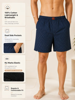 Boxy Crew Men's 100% Cotton No-Mark Boxer Shorts – BC-MBX040 – product image 3