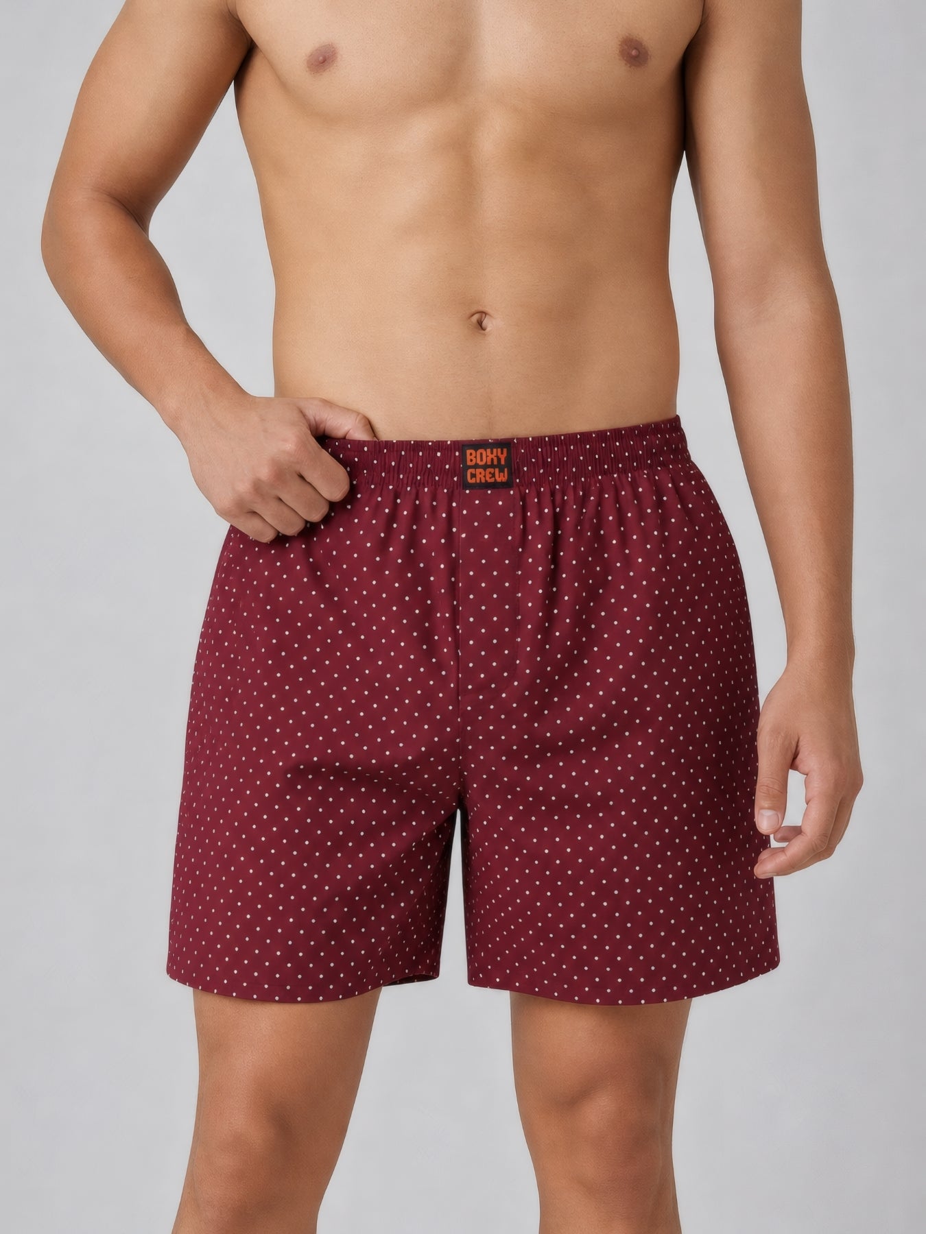 Boxy Crew Men's 100% Cotton No-Mark Boxer Shorts – BC-MBX041 – product image 1