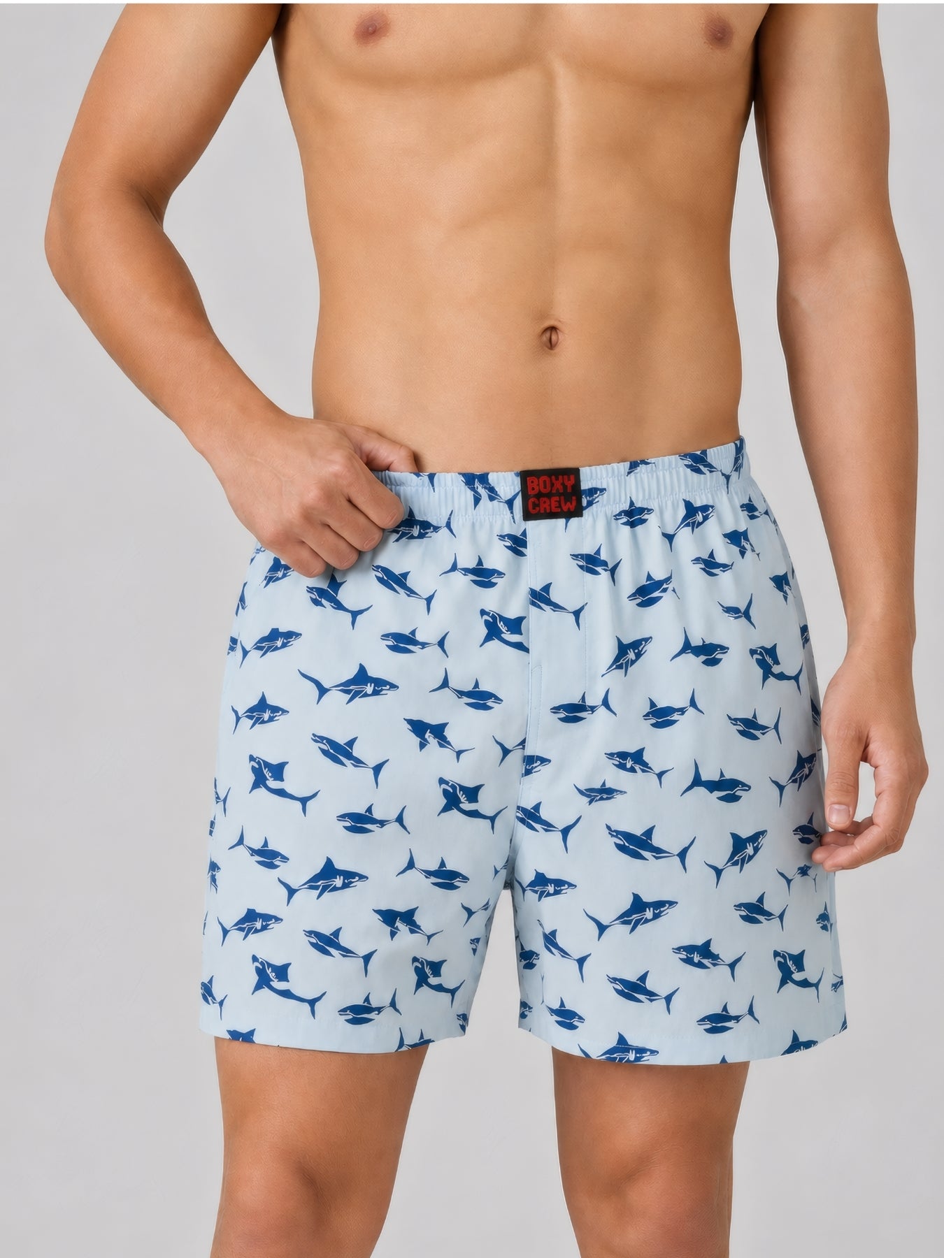 Boxy Crew Men's 100% Cotton No-Mark Boxer Shorts – BC-MBX042 – product image 1