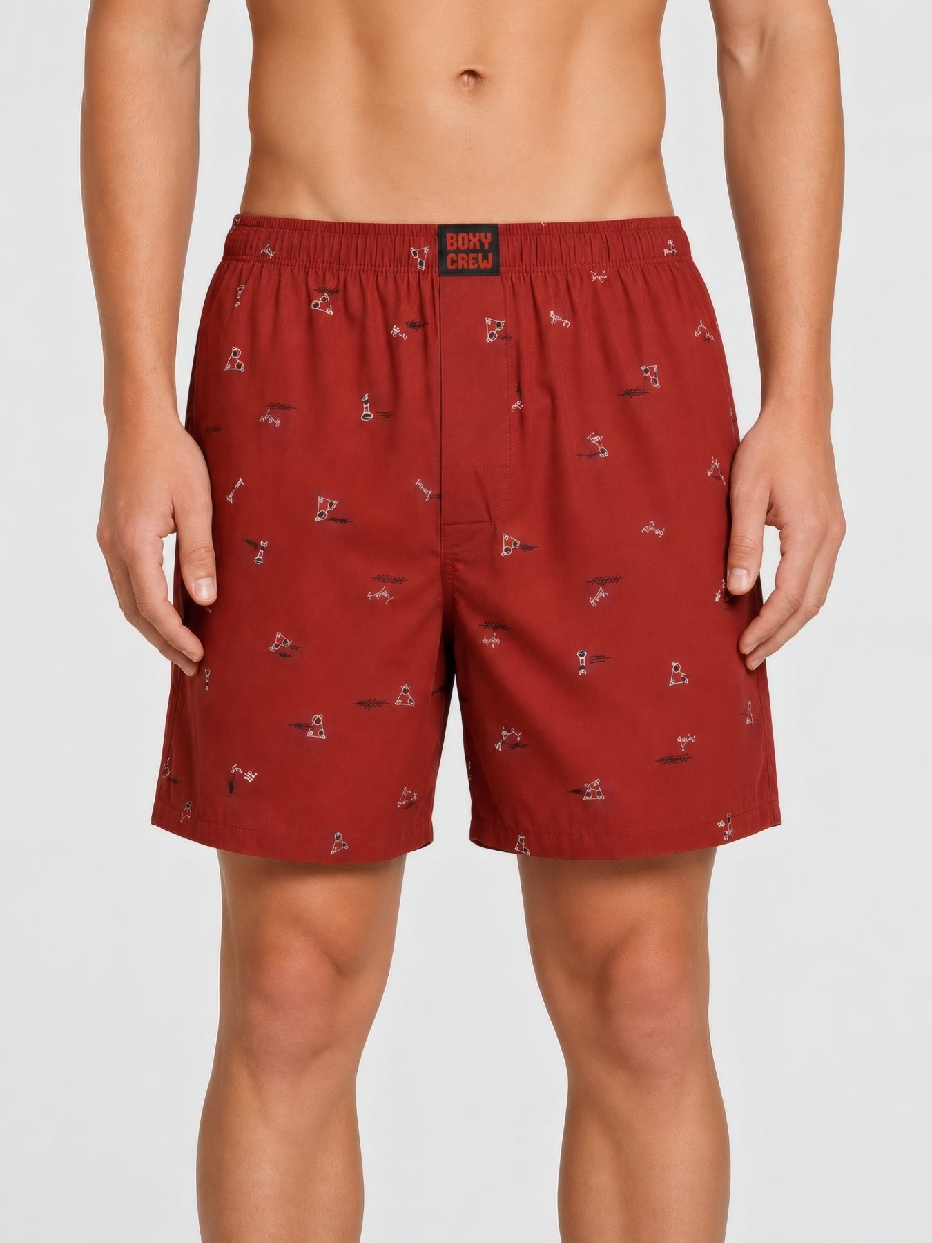 Boxy Crew Men's 100% Cotton No-Mark Boxer Shorts – BC-MBX043 – product image 1