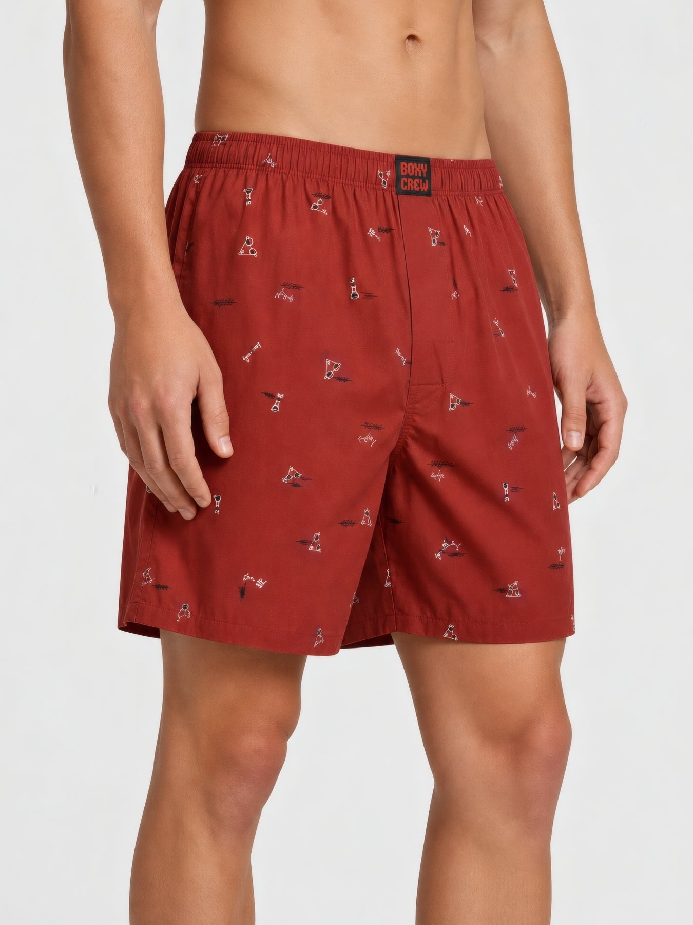 Boxy Crew Men's 100% Cotton No-Mark Boxer Shorts – BC-MBX043 – product image 2