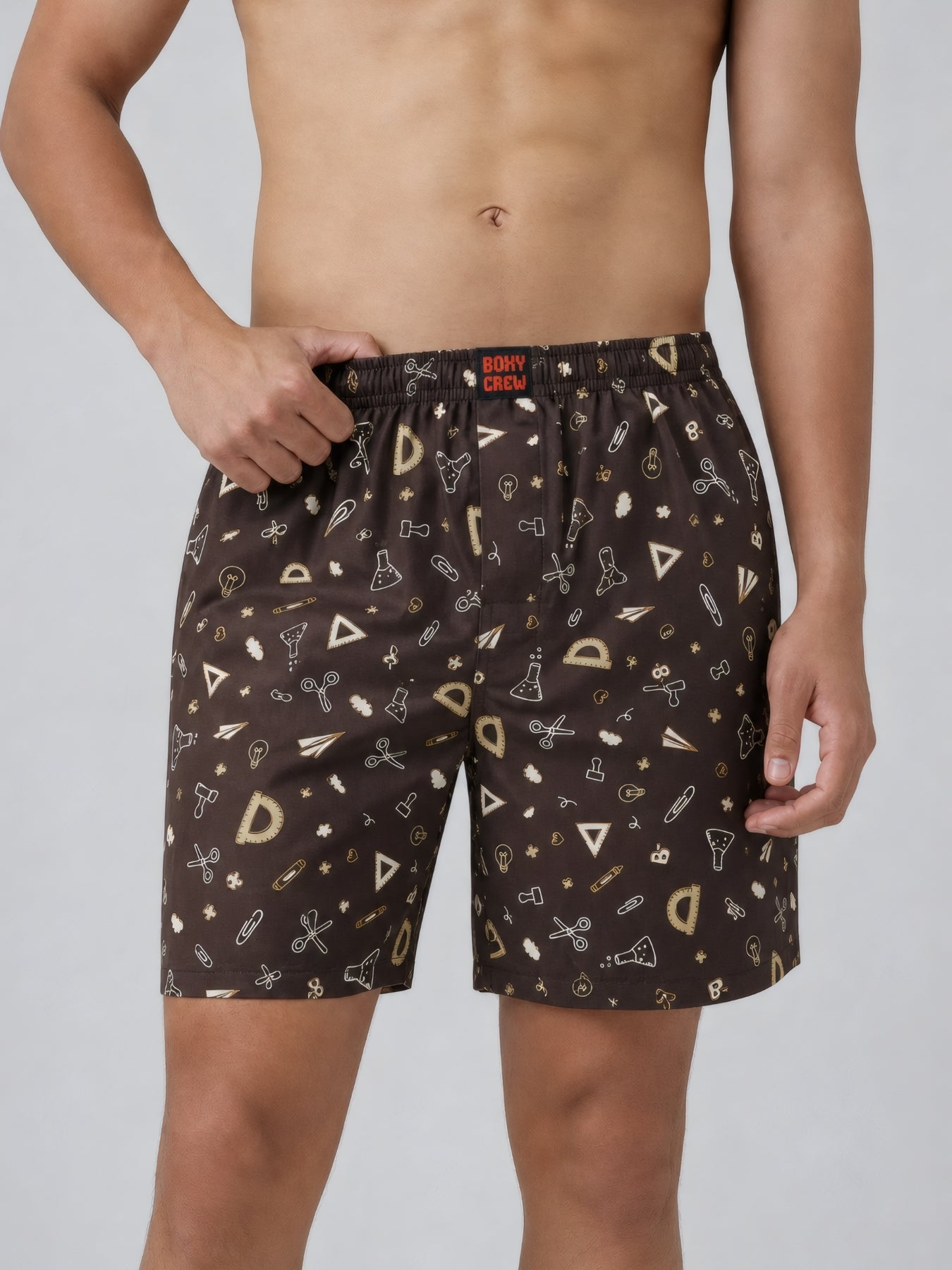 Boxy Crew Men's 100% Cotton No-Mark Boxer Shorts – BC-MBX044 – product image 1