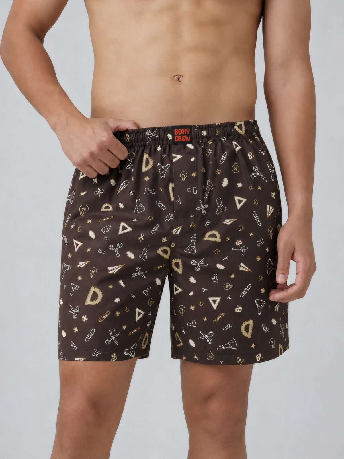Boxy Crew Men's 100% Cotton No-Mark Boxer Shorts – BC-MBX044 – product image 1