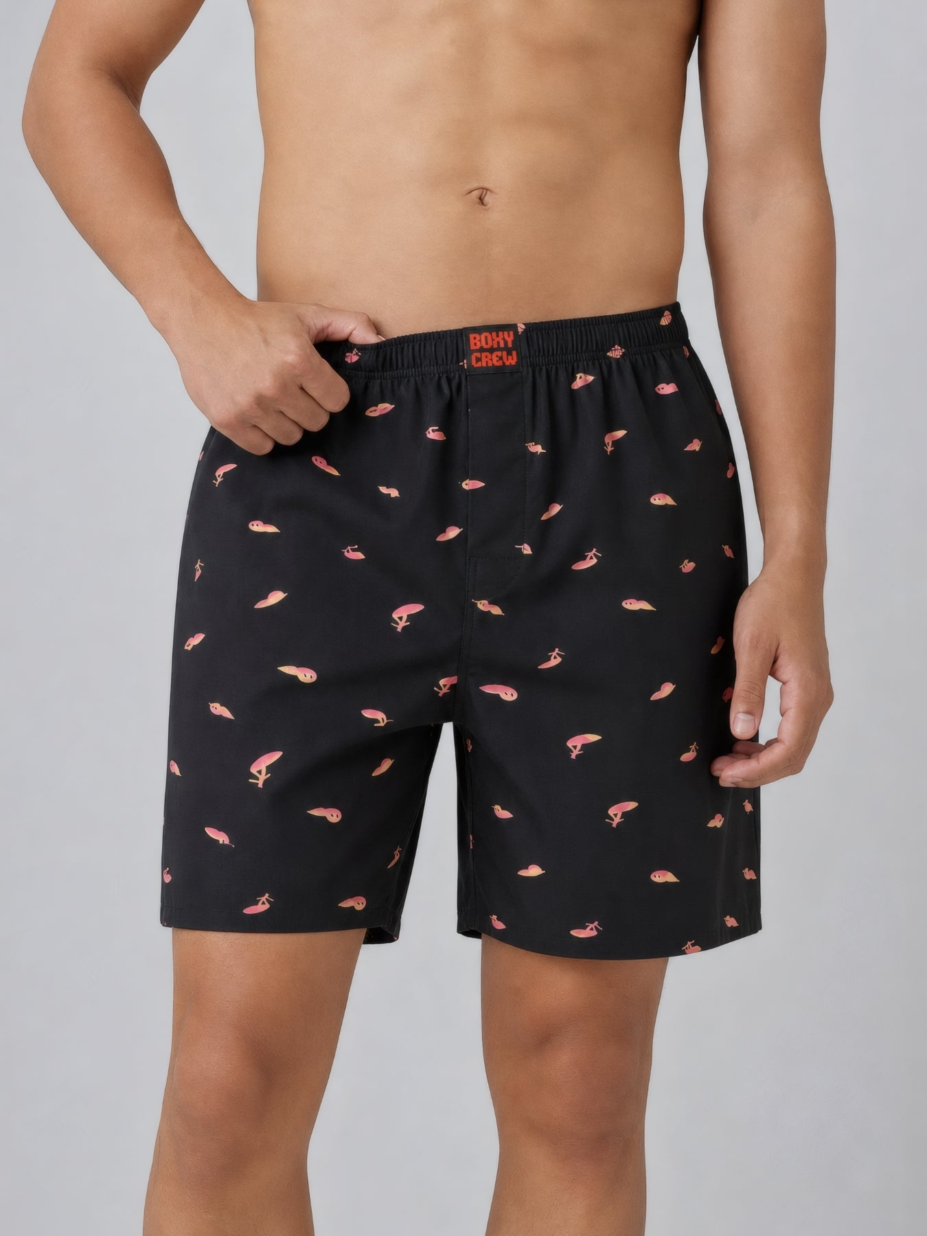 Boxy Crew Men's 100% Cotton No-Mark Boxer Shorts – BC-MBX045 – product image 1