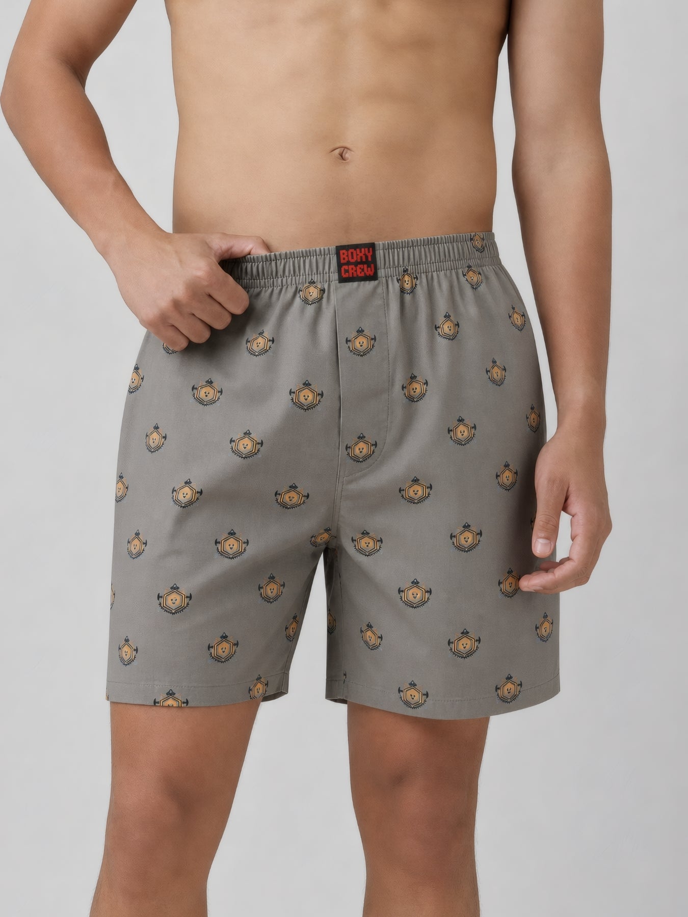 Boxy Crew Men's 100% Cotton No-Mark Boxer Shorts – BC-MBX046 – product image 1