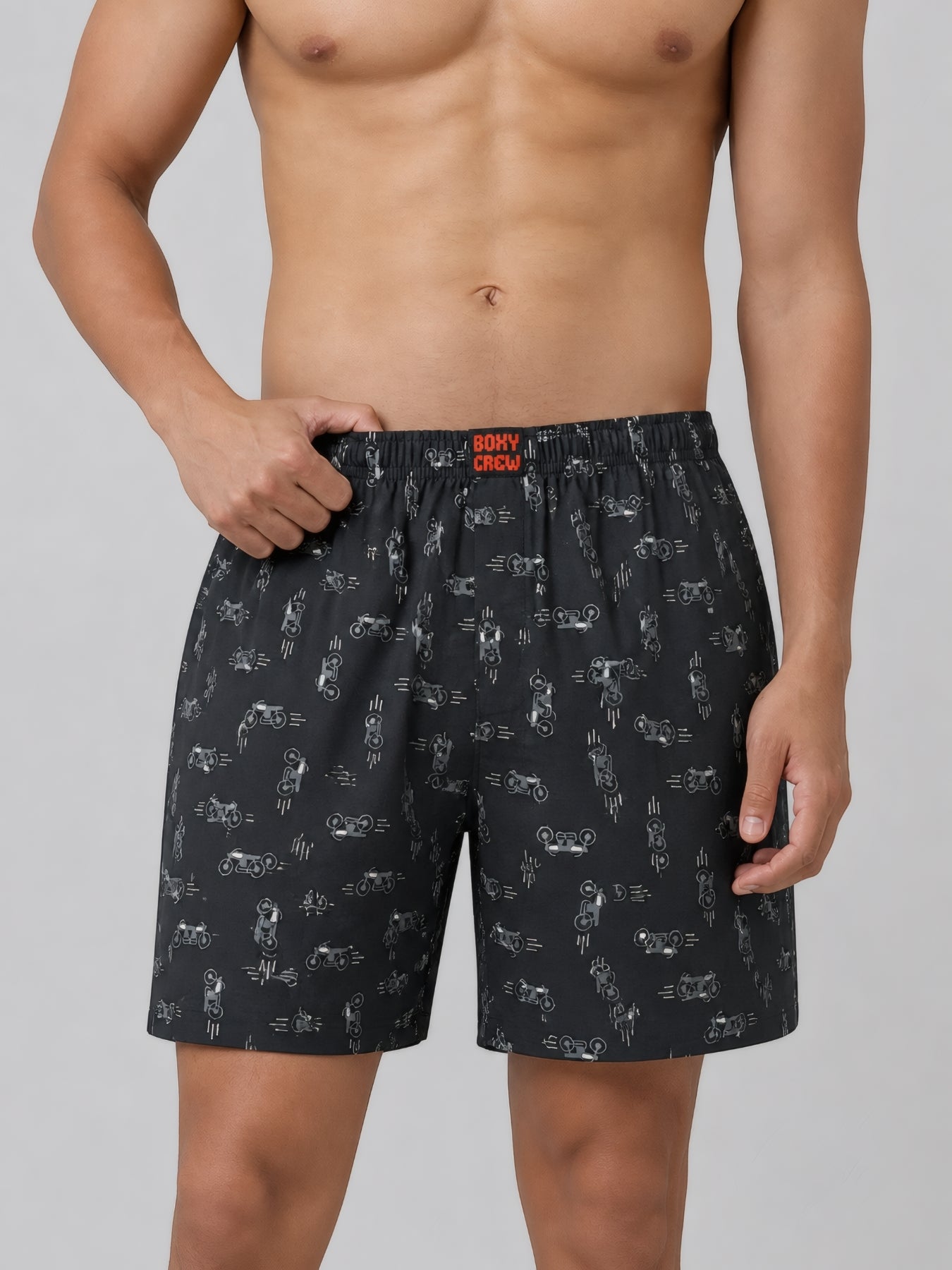 Boxy Crew Men's 100% Cotton No-Mark Boxer Shorts – BC-MBX047 – product image 1