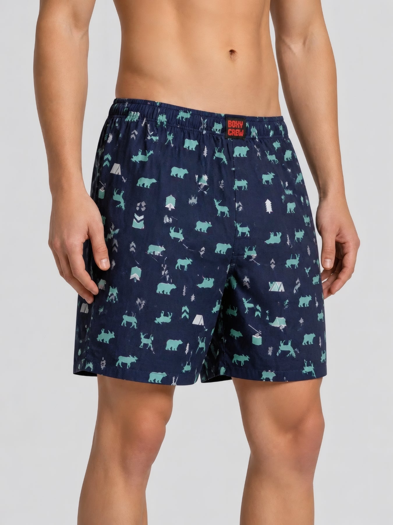Boxy Crew Men's 100% Cotton No-Mark Boxer Shorts – BC-MBX048 – product image 2