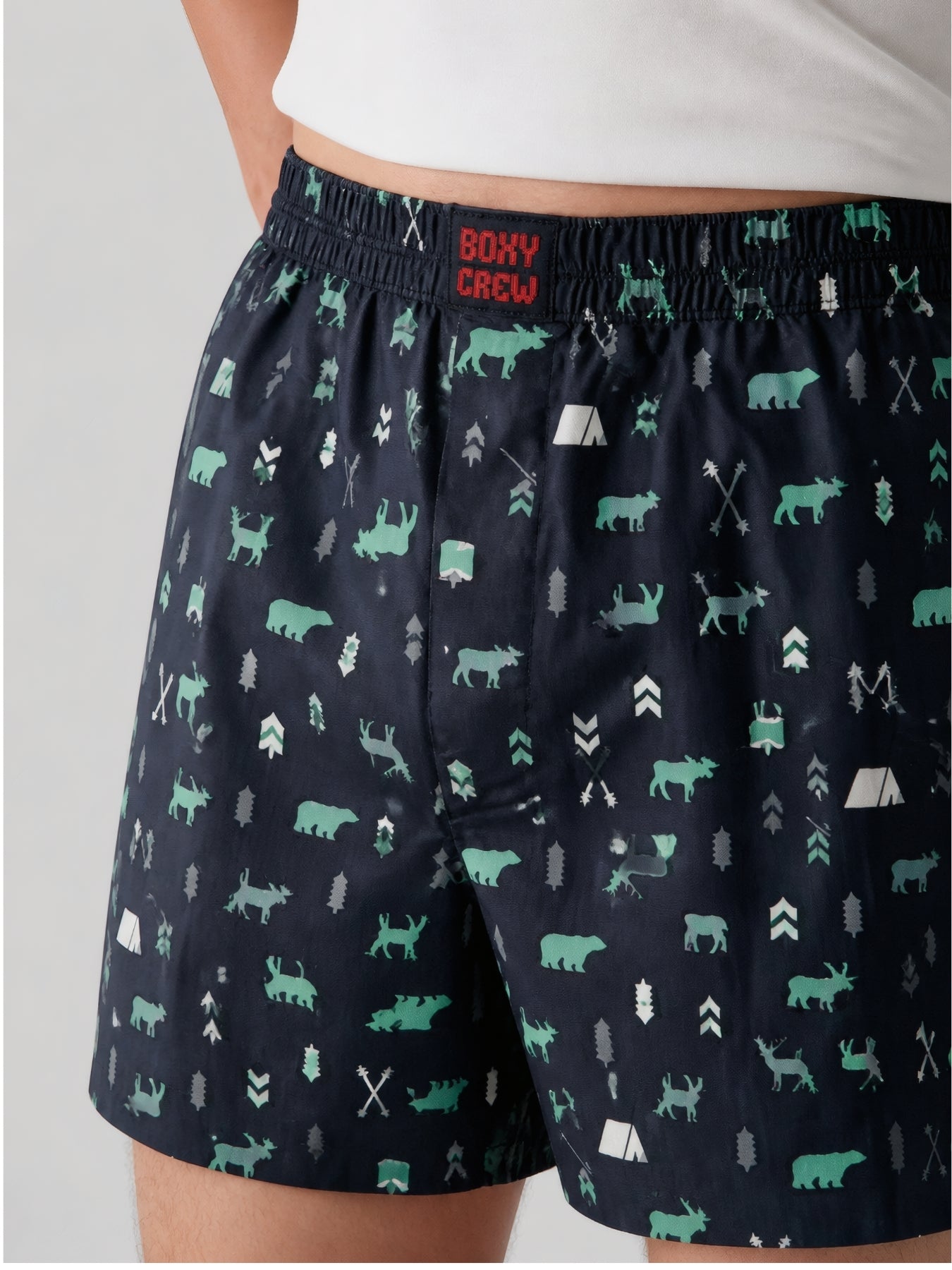 Boxy Crew Men's 100% Cotton No-Mark Boxer Shorts – BC-MBX048 – product image 4