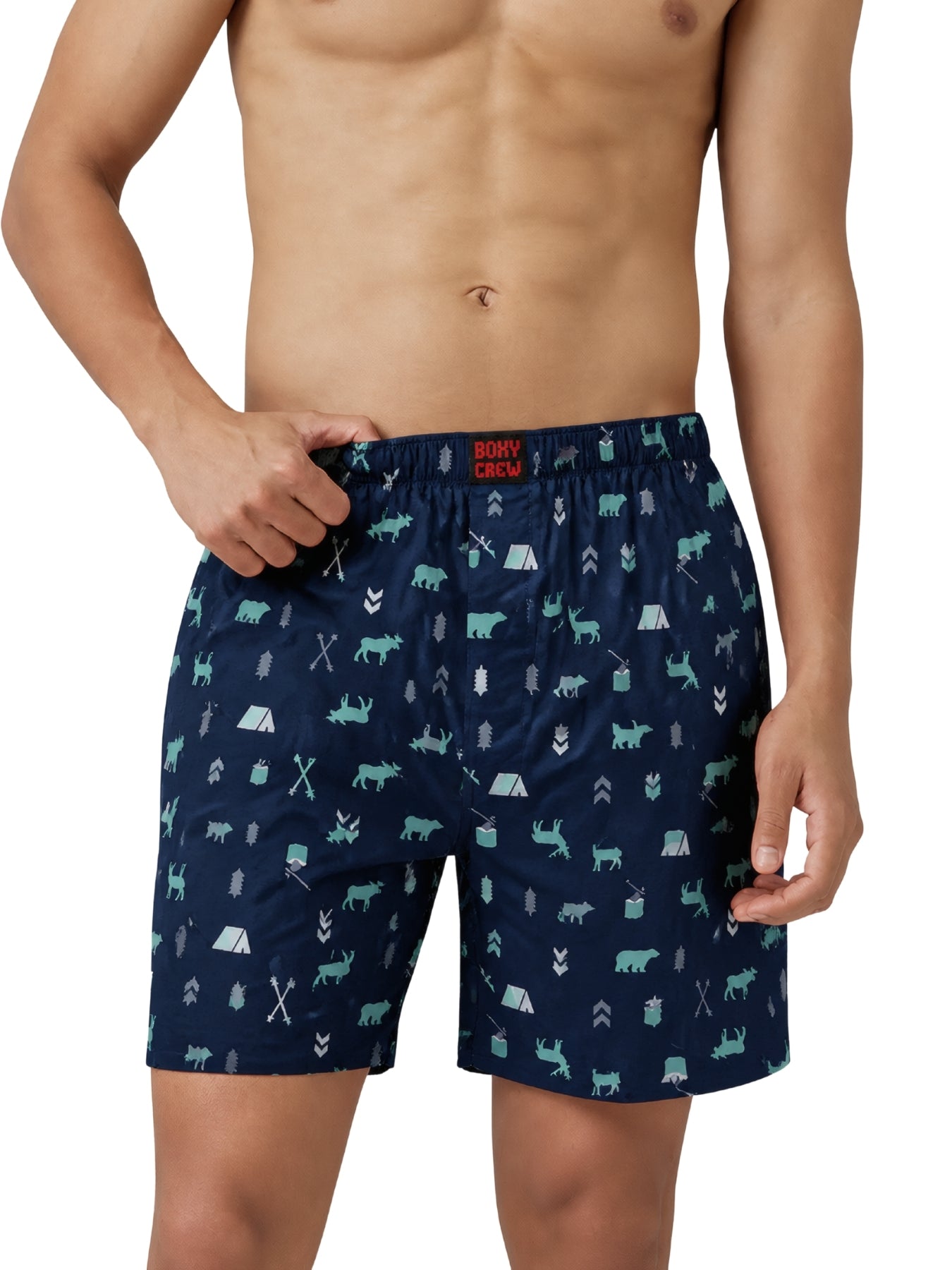 Boxy Crew Men's 100% Cotton No-Mark Boxer Shorts – BC-MBX048 – product image 7