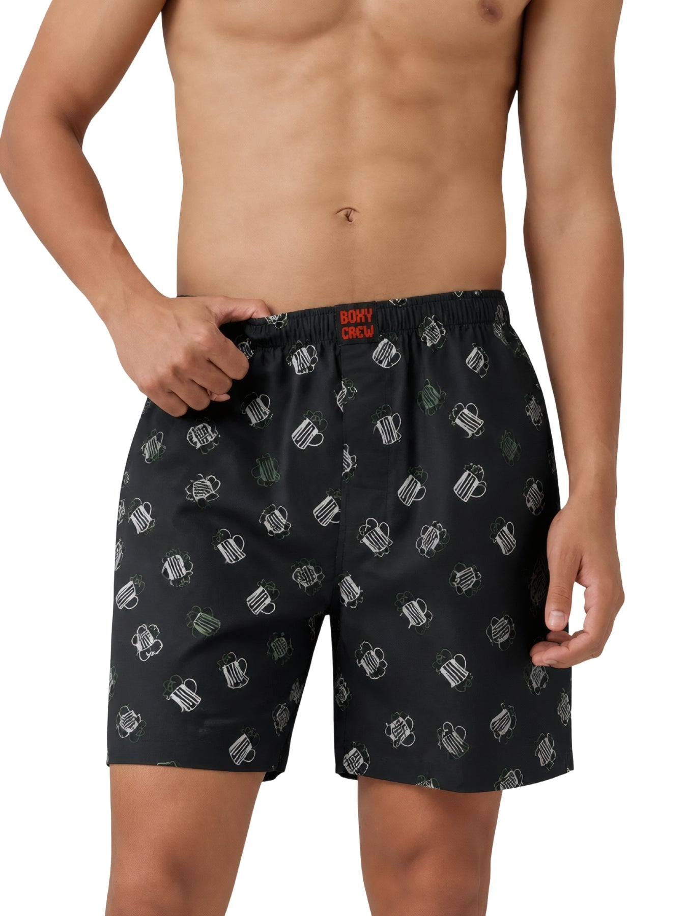 Boxy Crew Men's 100% Cotton No-Mark Boxer Shorts – BC-MBX051 – product image 7