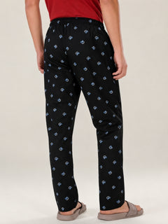 Boxy Crew Men's Cotton Lounge Pyjama Pack of 2 - Sky Blue & Navy Blue, No Marks Elastic, Zipper Pocket product view 6