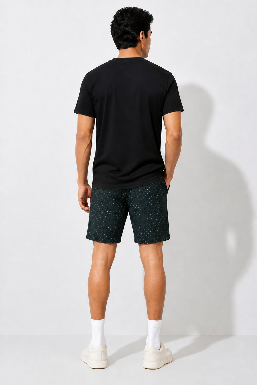 Boxy Crew Men Black Solid T-Shirt with Green Boxer Shorts Night Suit & Loungewear Set – product image 2