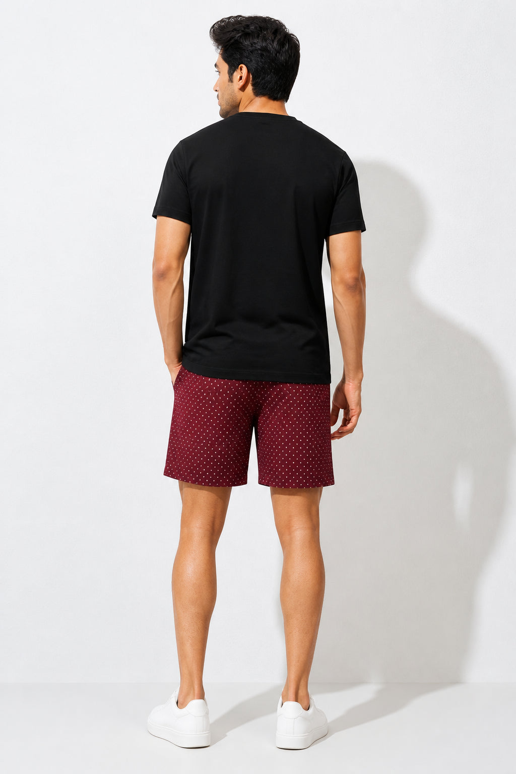 Boxy Crew Men Black Solid T-Shirt with Red Boxer Shorts Night Suit & Loungewear Set – product image 2