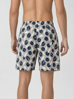 Boxy Crew Men Navy Blue Solid T-Shirt with Cream Boxer Shorts Night Suit & Loungewear Set – product image 7