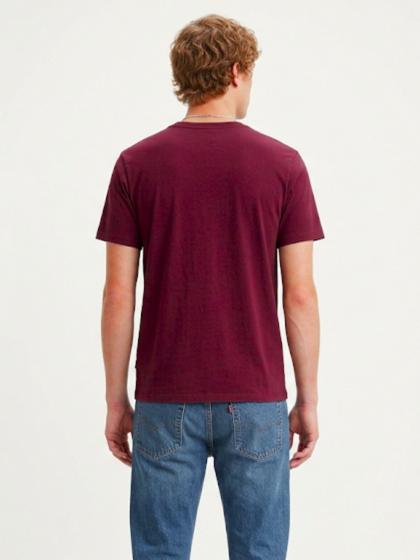 Boxy Crew Men's 100% Cotton Regular Fit Solid Round Neck T-Shirt | Double Bio-Washed | Half Sleeve Casual Plain Tee | 180 GSM Breathable Soft Touch Everyday Wear | Maroon | Made in India – product image 1