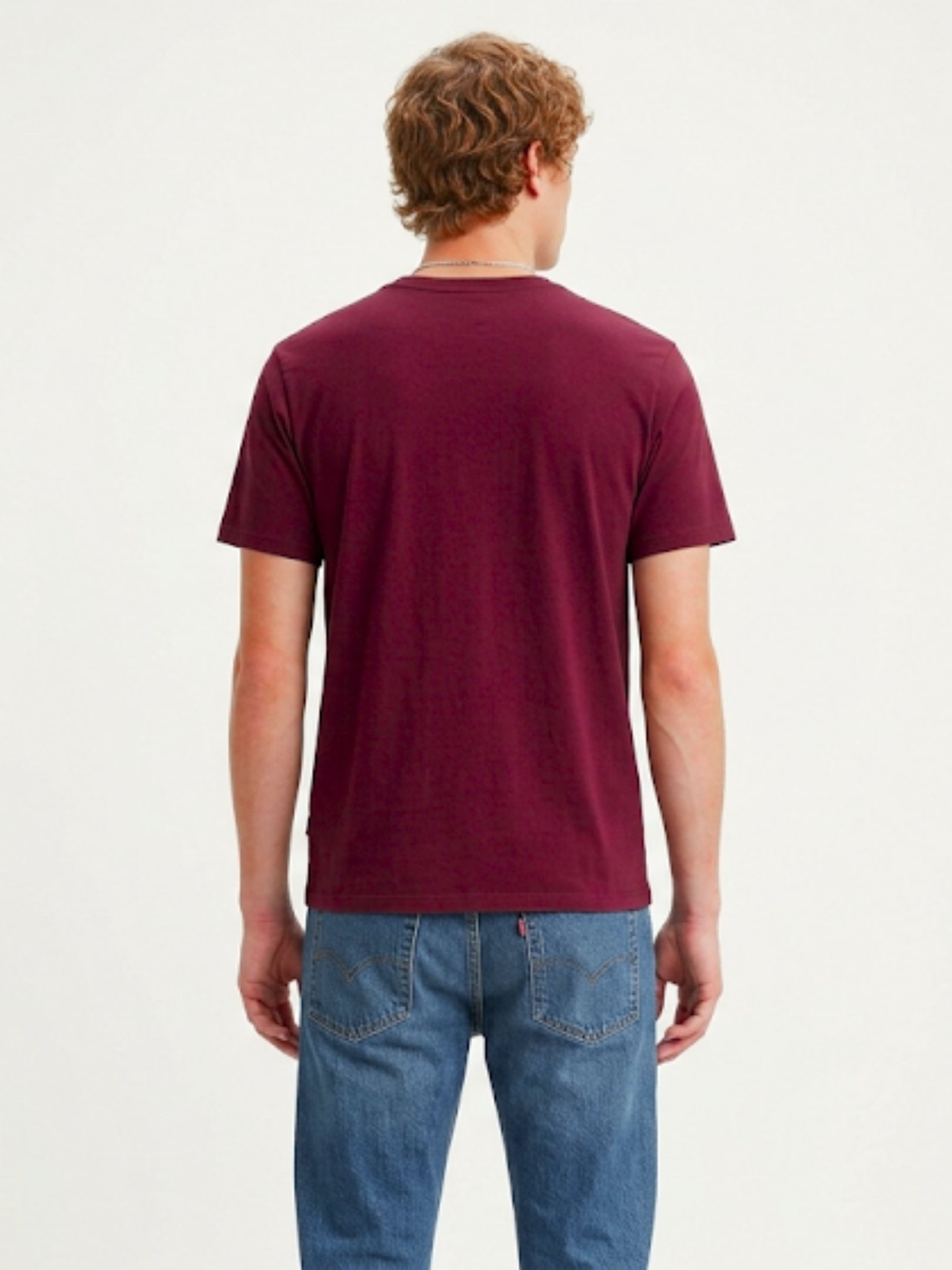 Boxy Crew Men's 100% Cotton Regular Fit Solid Round Neck T-Shirt | Double Bio-Washed | Half Sleeve Casual Plain Tee | 180 GSM Breathable Soft Touch Everyday Wear | Maroon | Made in India – product image 1