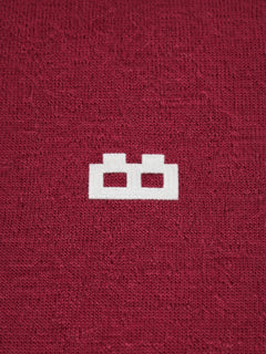 Boxy Crew Men's 100% Cotton Regular Fit Solid Round Neck T-Shirt | Double Bio-Washed | Half Sleeve Casual Plain Tee | 180 GSM Breathable Soft Touch Everyday Wear | Maroon | Made in India – product image 6
