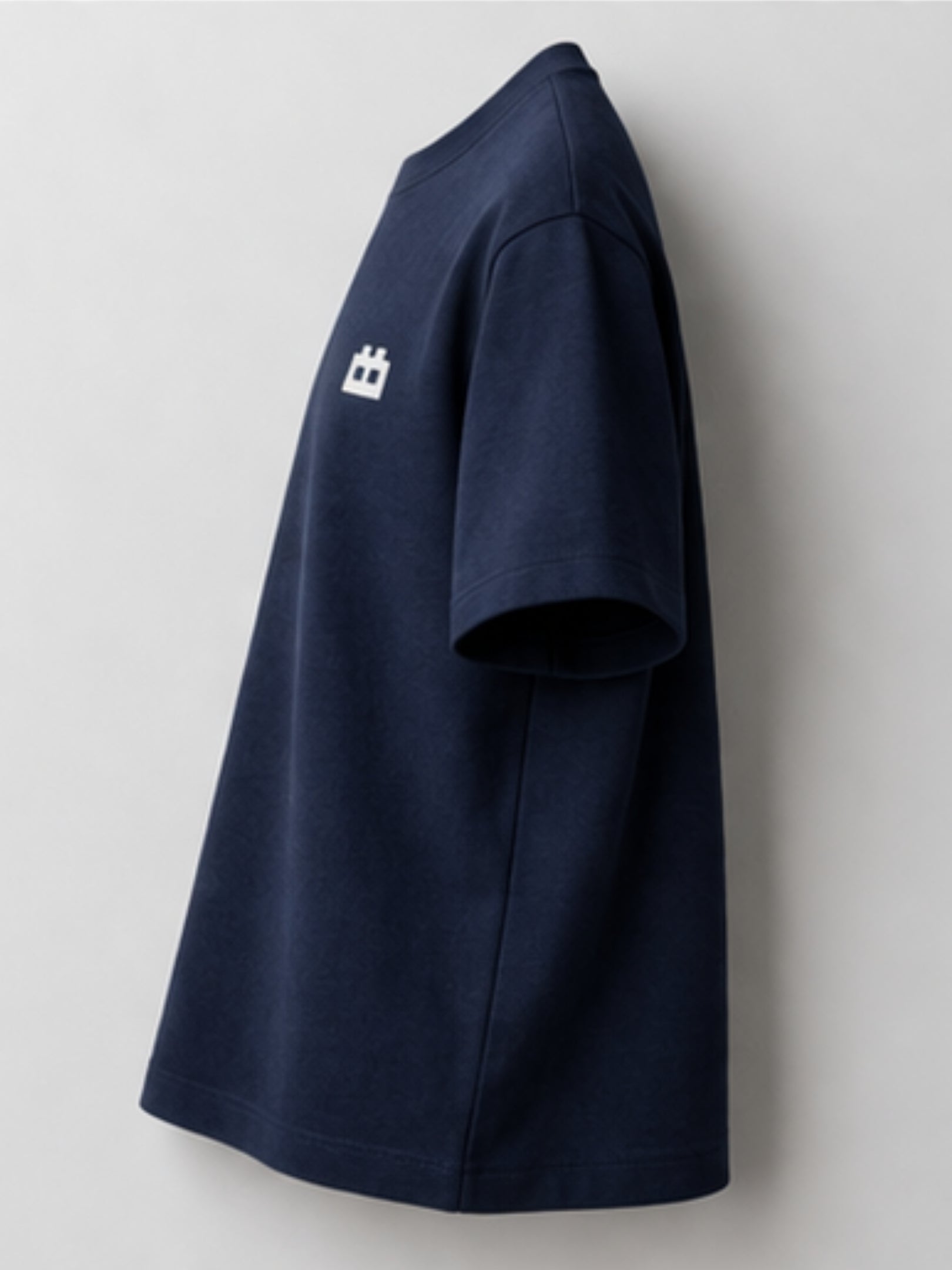 Boxy Crew Men's 100% Cotton Regular Fit Solid Round Neck T-Shirt | Double Bio-Washed | Half Sleeve Casual Plain Tee | 180 GSM Breathable Soft Touch Everyday Wear | Navy Blue | Made in India – product image 11
