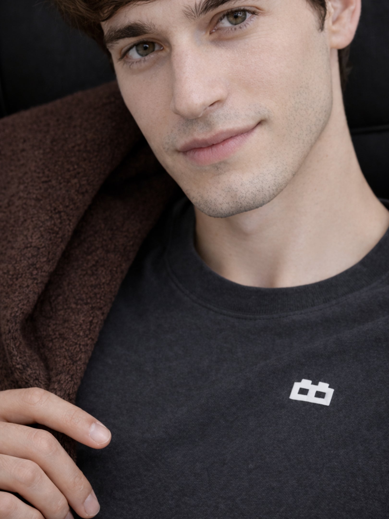 Boxy Crew Men's 100% Cotton Regular Fit Solid Round Neck T-Shirt | Double Bio-Washed | Half Sleeve Casual Plain Tee | 180 GSM Breathable Soft Touch Everyday Wear | Charcoal Grey | Made in India – product image 9